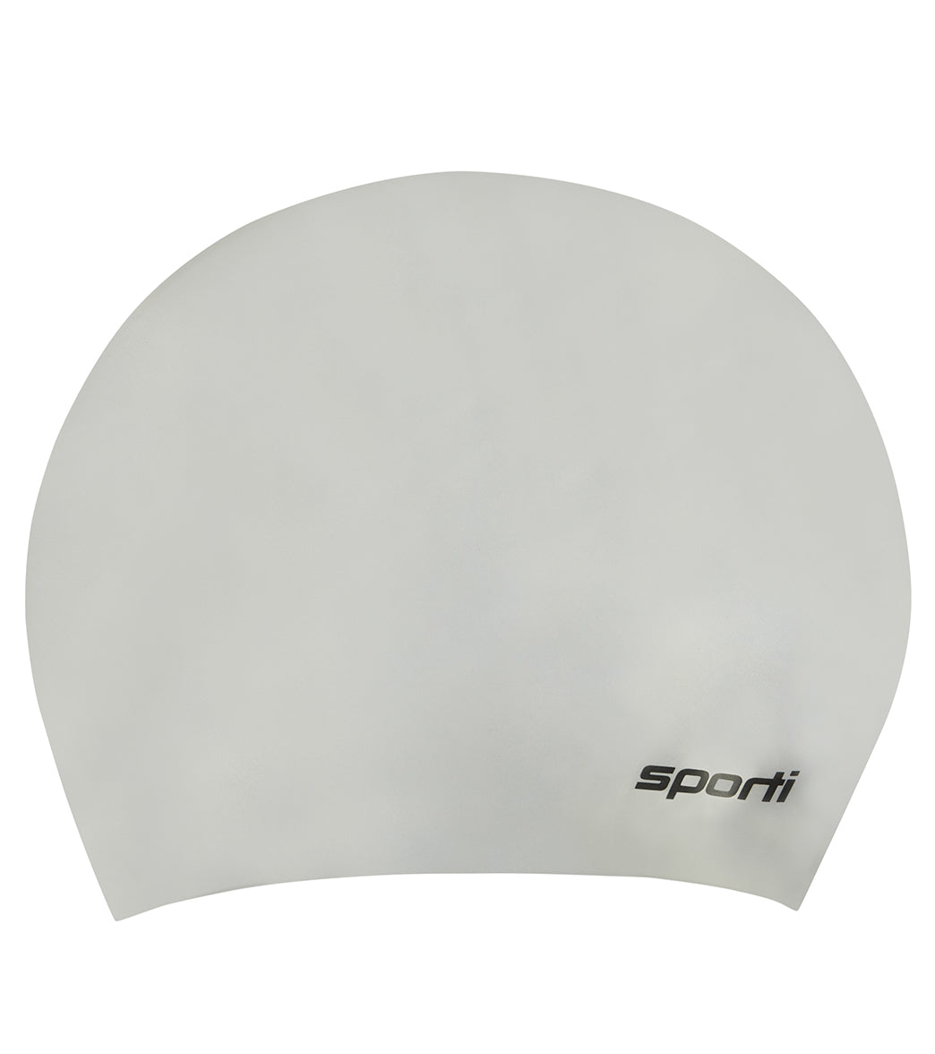Sporti Long Hair Silicone Swim Cap