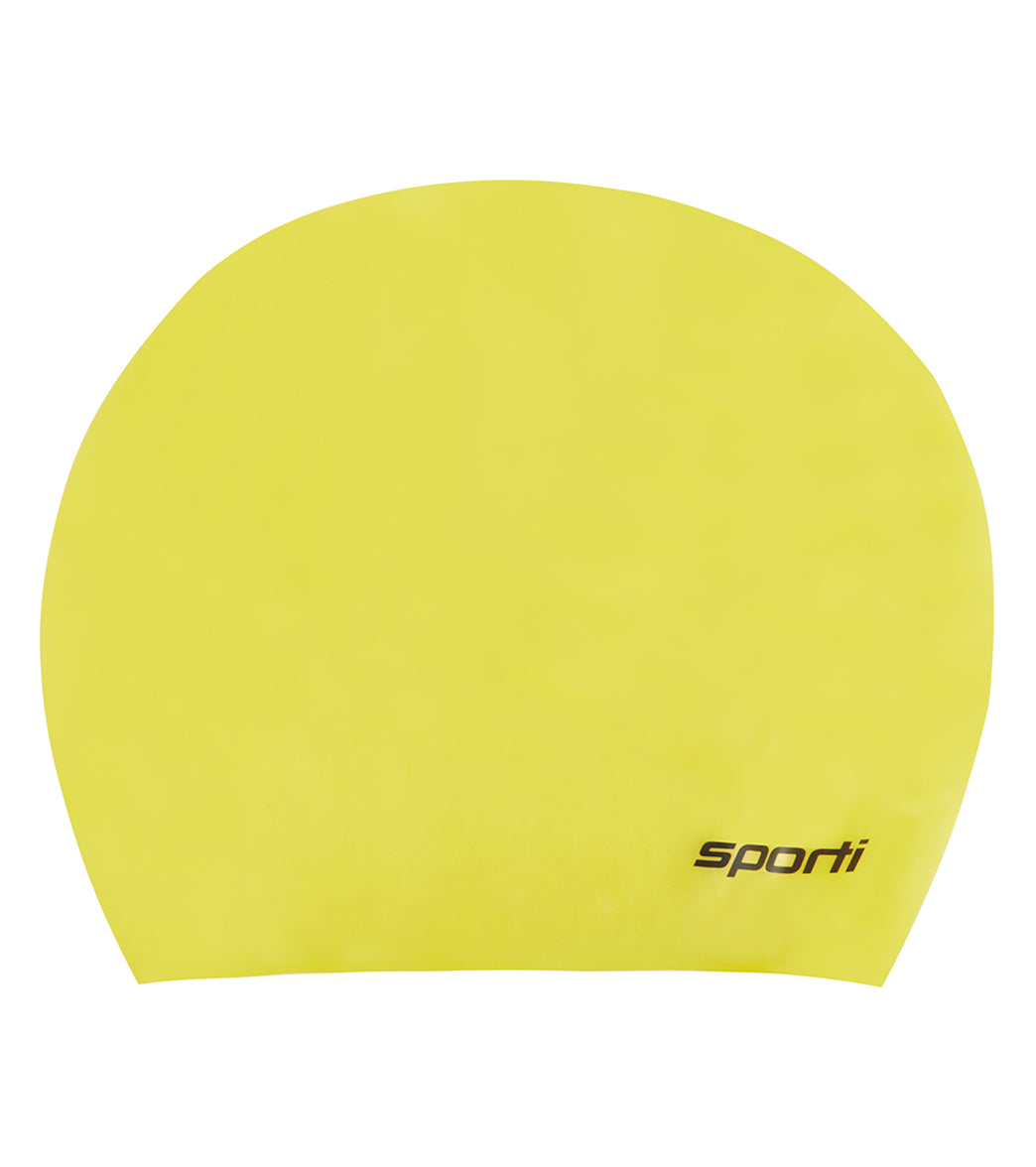 Sporti Long Hair Silicone Swim Cap