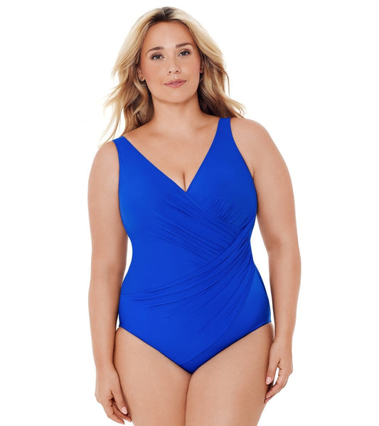 Miraclesuit Plus Size Solids Oceanus One Piece Swimsuit