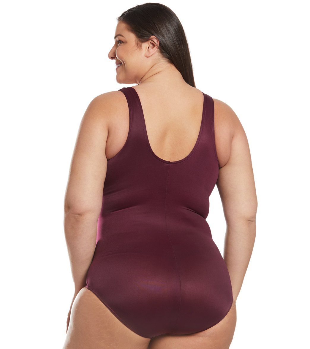 Miraclesuit Plus Size Solids Oceanus One Piece Swimsuit