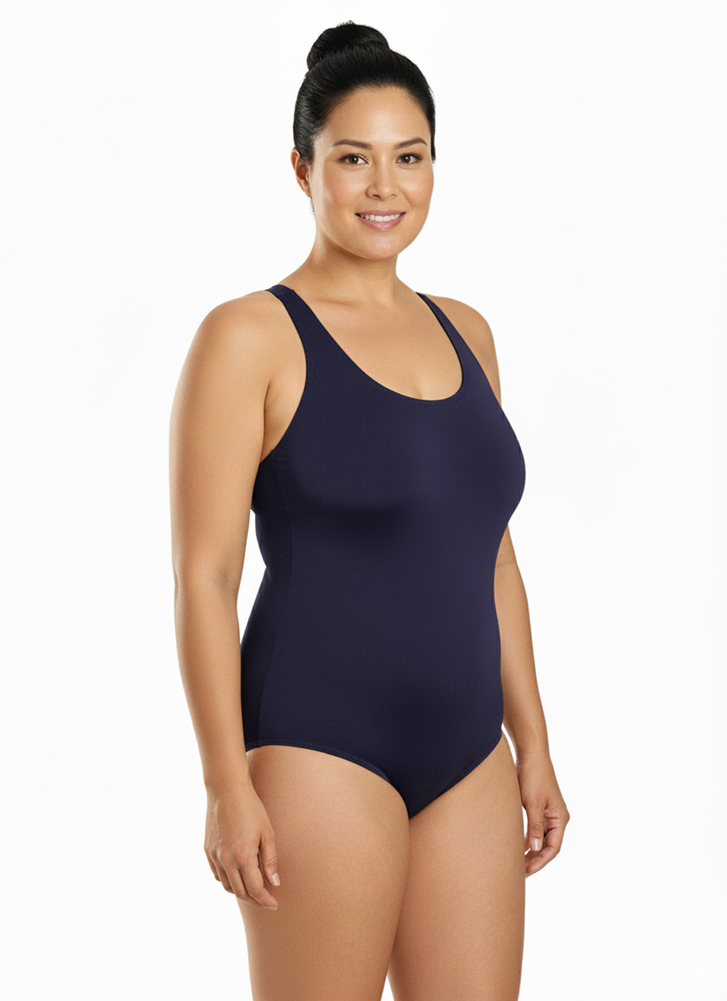 Dolfin Women's AquaShape Conservative Lap Suit Solid Polyester One Piece Swimsuit