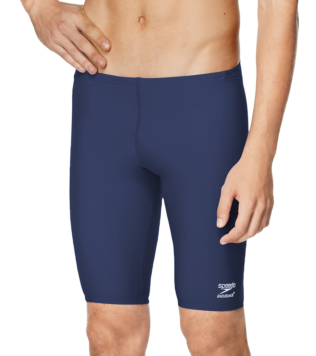 Speedo Men's Solid Endurance+ Jammer Swimsuit