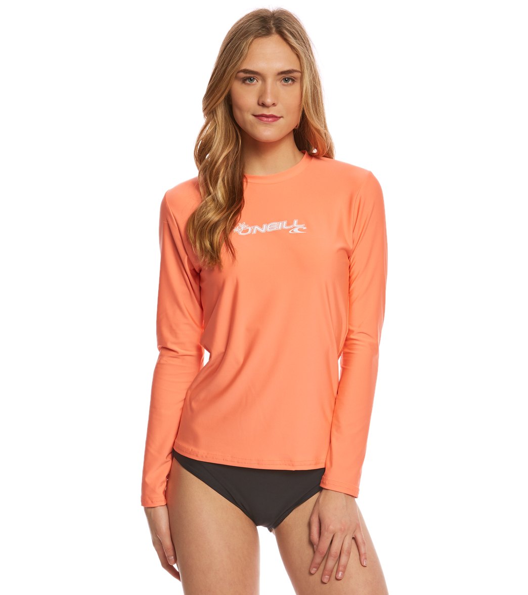 O'Neill Women's Basic Skins Long Sleeve Surf Tee