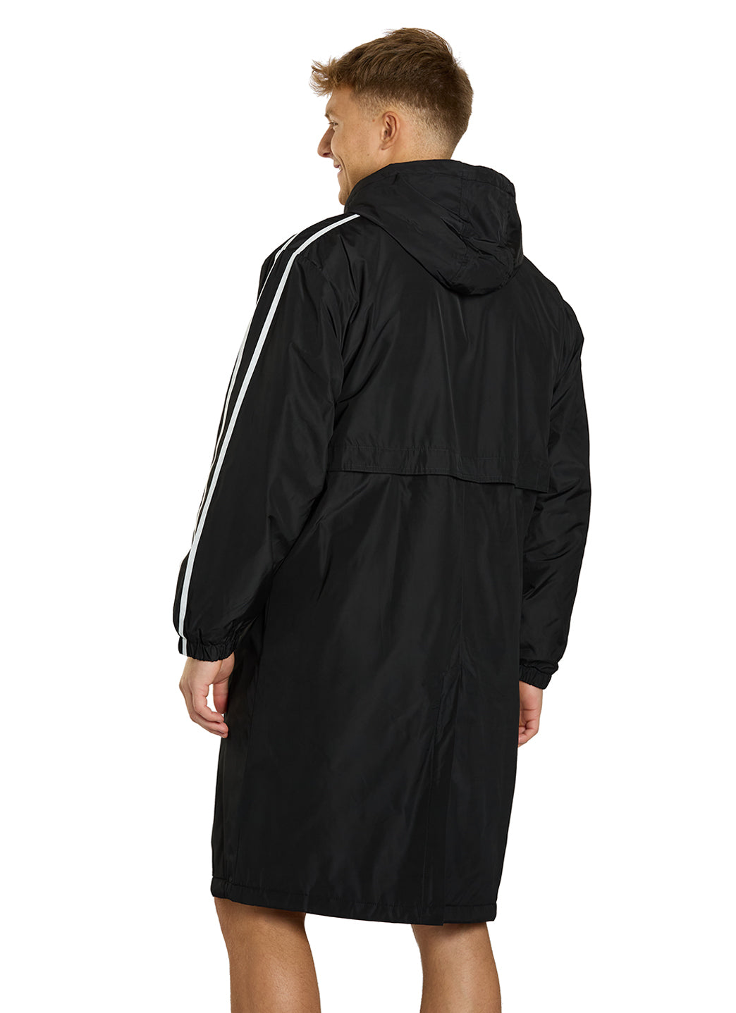 Sporti Striped Comfort Fleece-Lined Swim Parka