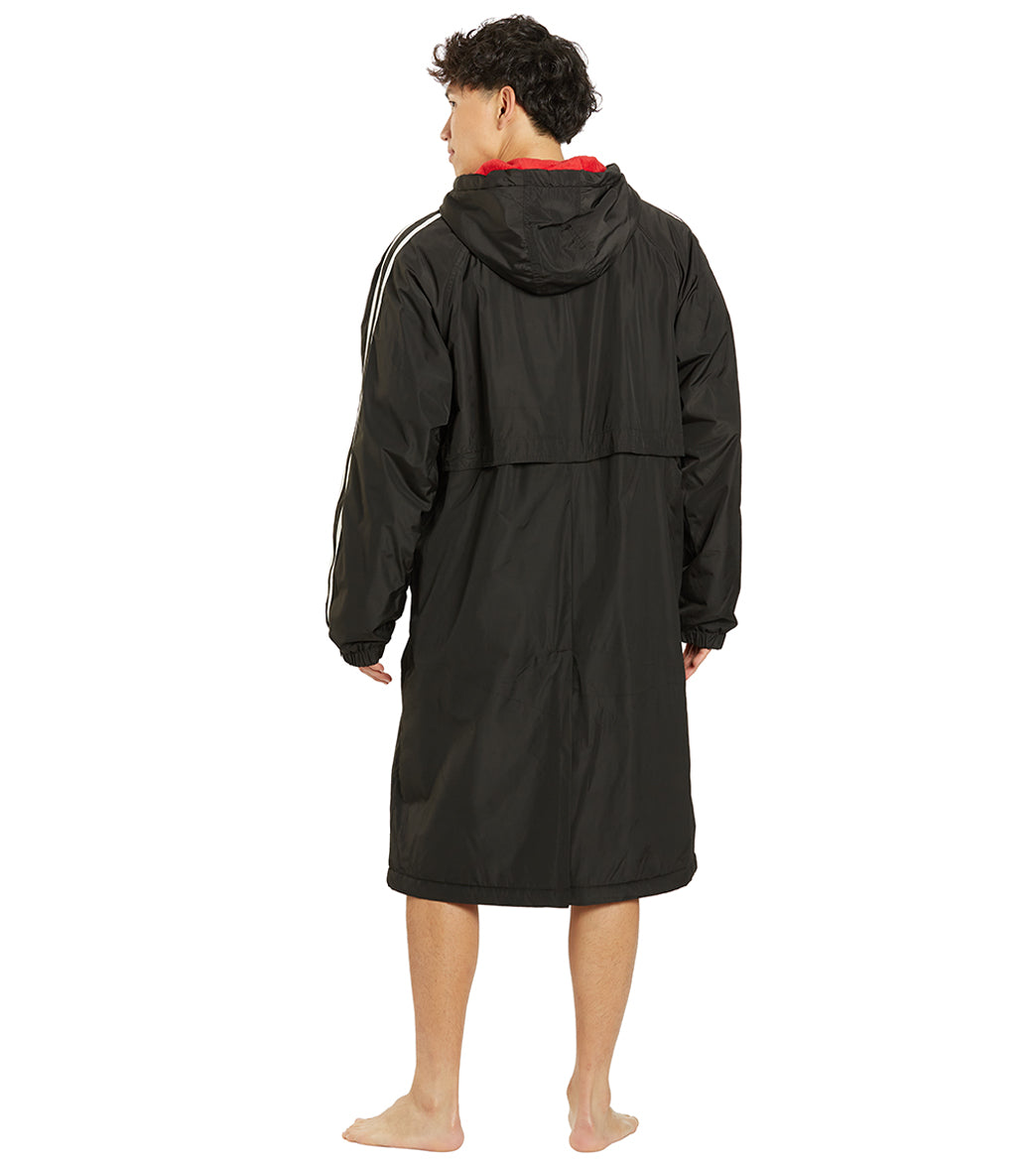 Sporti Striped Comfort Fleece-Lined Swim Parka