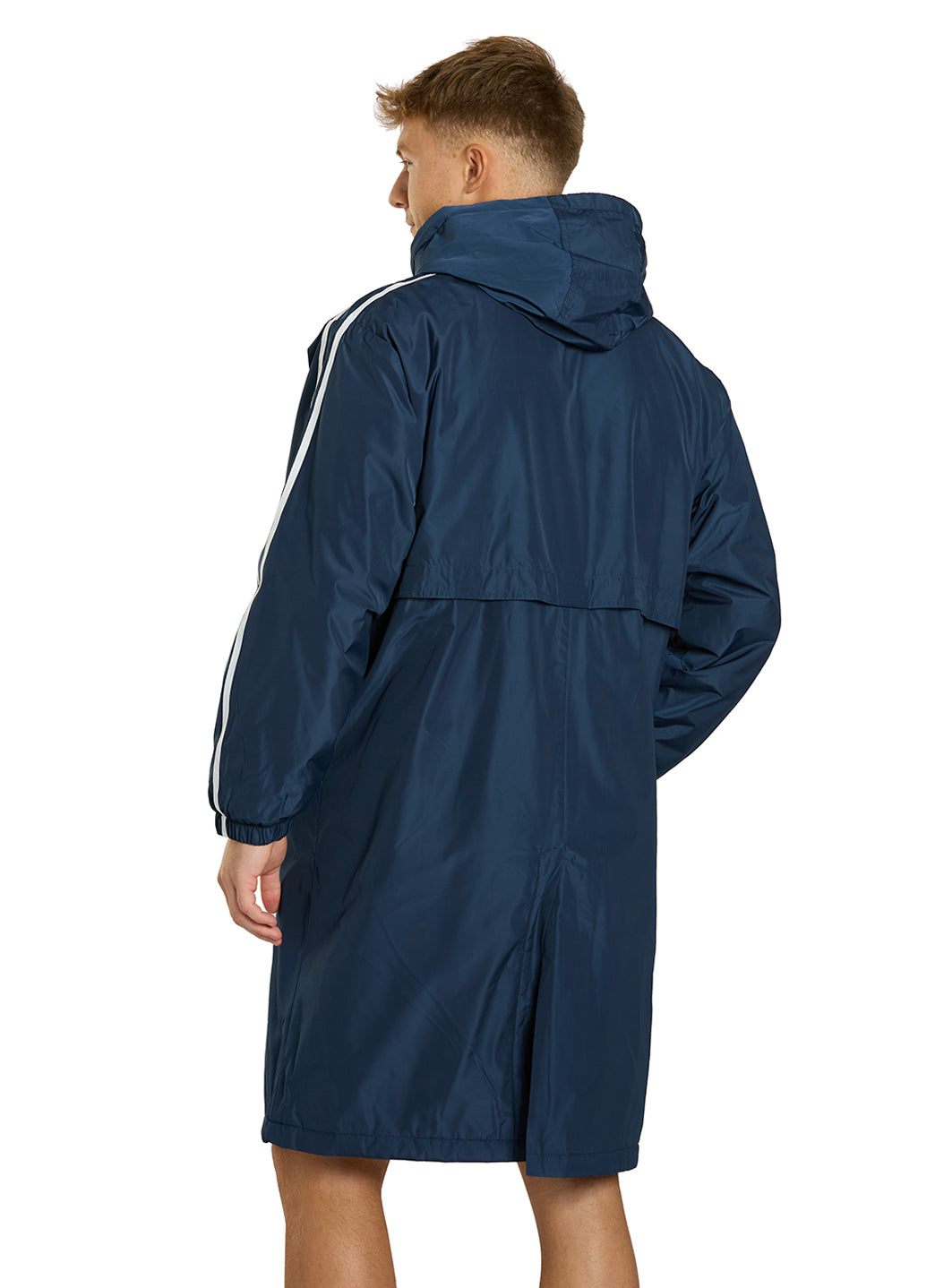 Sporti Striped Comfort Fleece-Lined Swim Parka