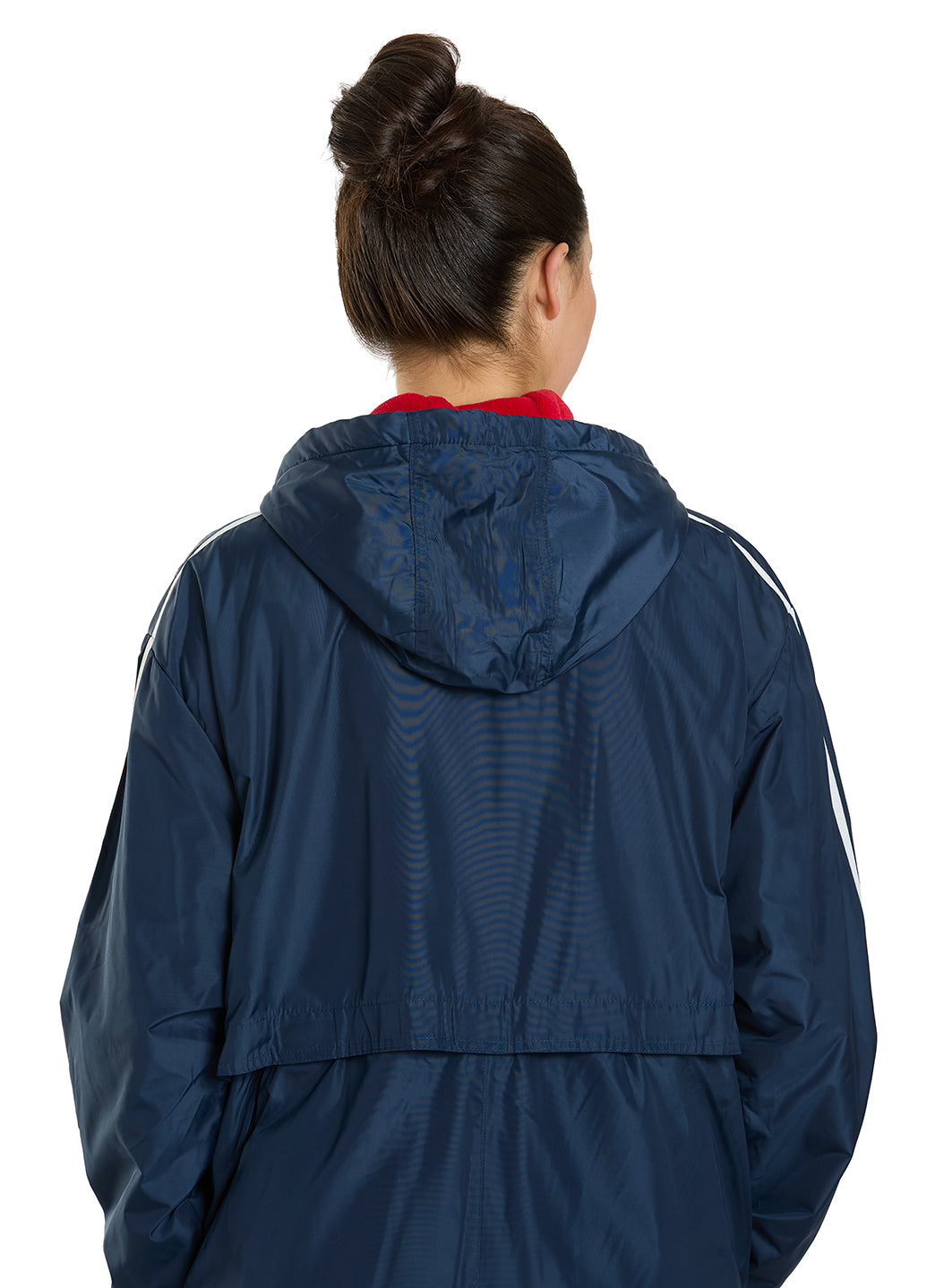 Sporti Striped Comfort Fleece-Lined Swim Parka