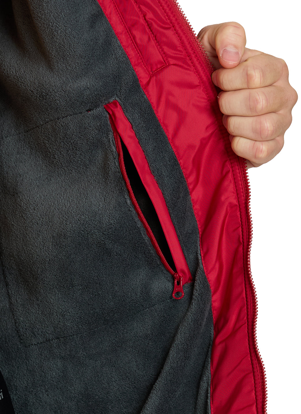 Sporti Striped Comfort Fleece-Lined Swim Parka