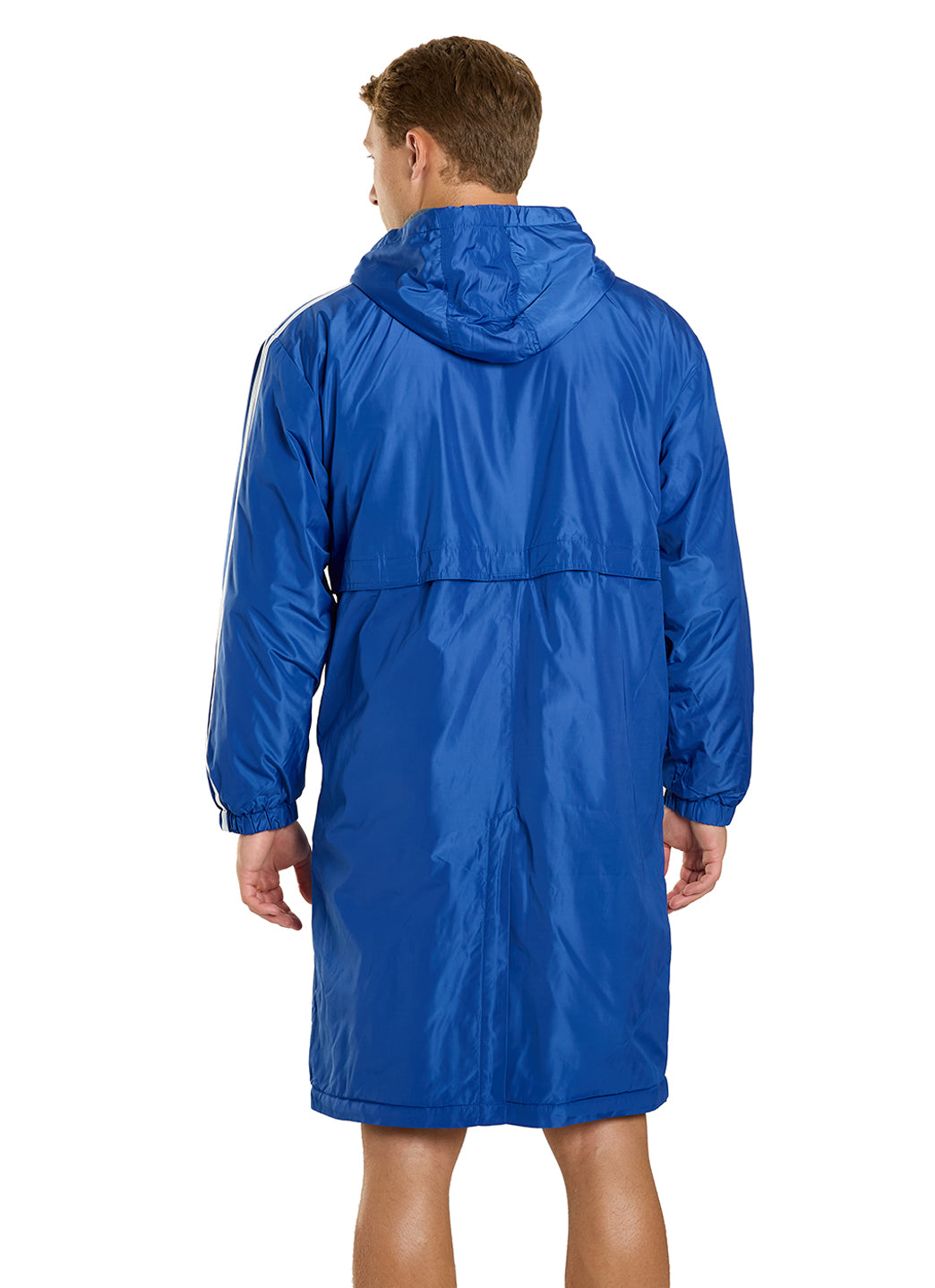 Sporti Striped Comfort Fleece-Lined Swim Parka