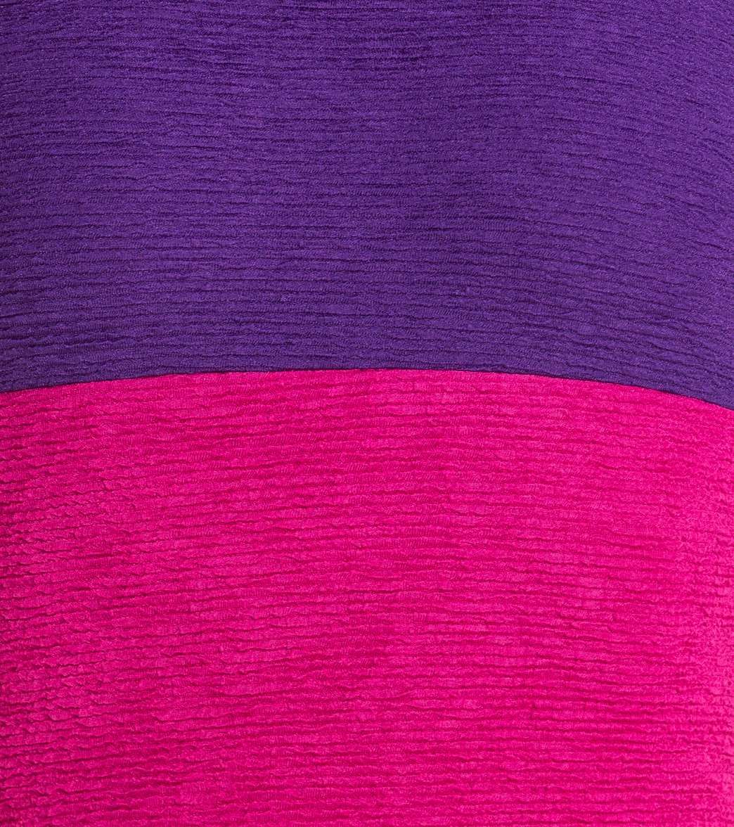 Sporti Textured Chlorine Resistant High Neck Colorblock One Piece Slimsuit