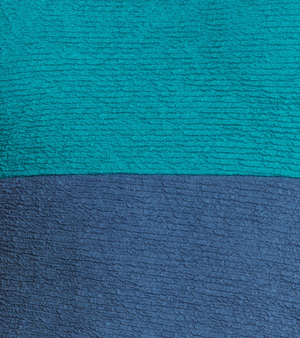 Sporti Textured Chlorine Resistant High Neck Colorblock One Piece Slimsuit