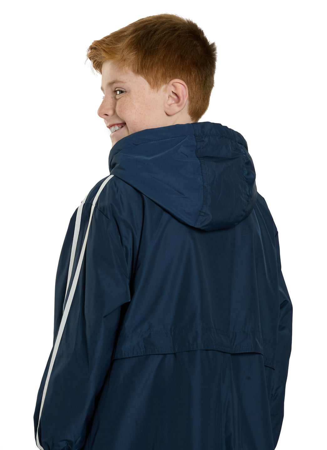 Sporti Striped Comfort Fleece-Lined Swim Parka Youth