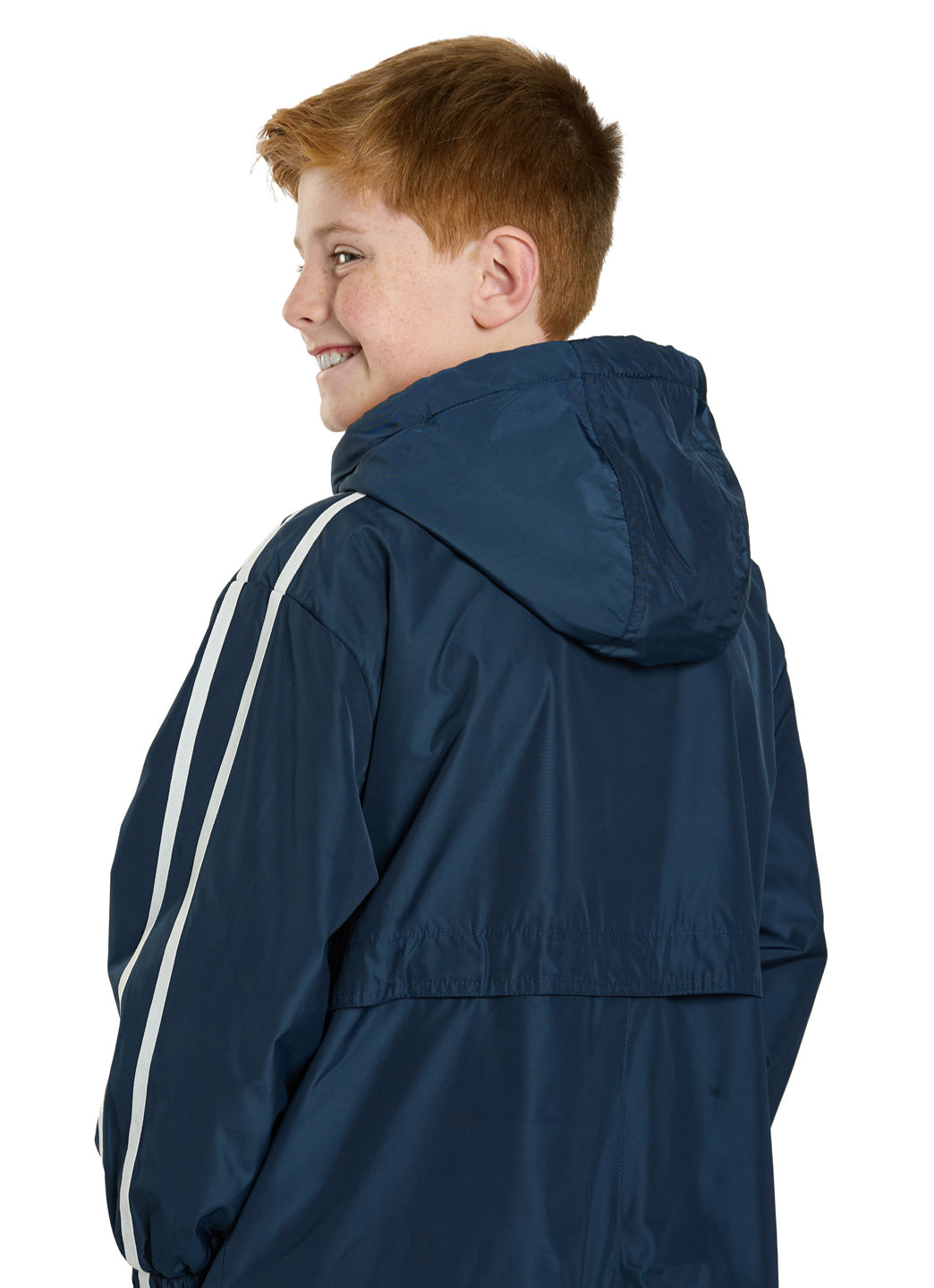 Sporti Striped Comfort Fleece-Lined Swim Parka Youth