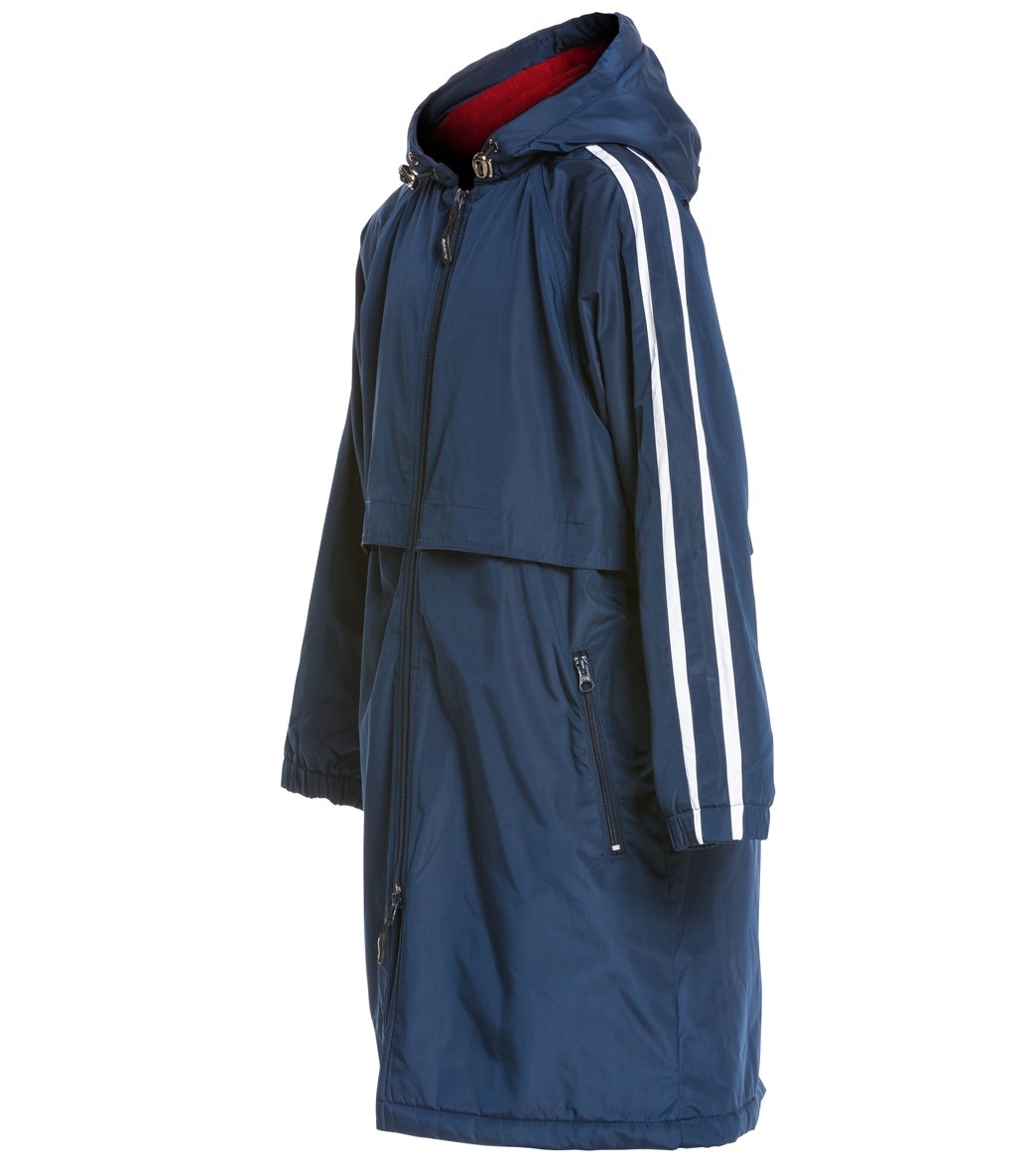 Sporti Striped Comfort Fleece-Lined Swim Parka Youth