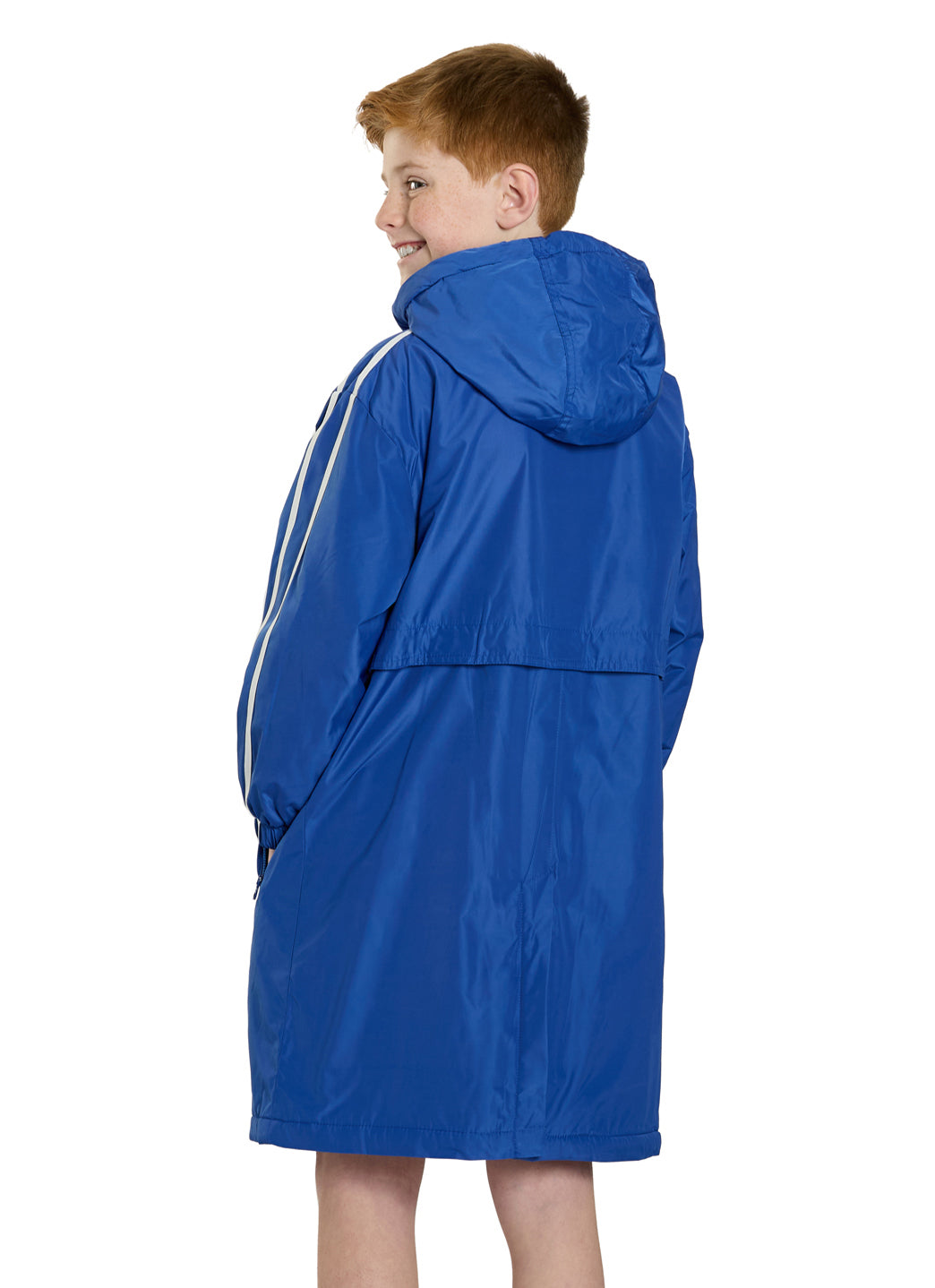 Sporti Striped Comfort Fleece-Lined Swim Parka Youth