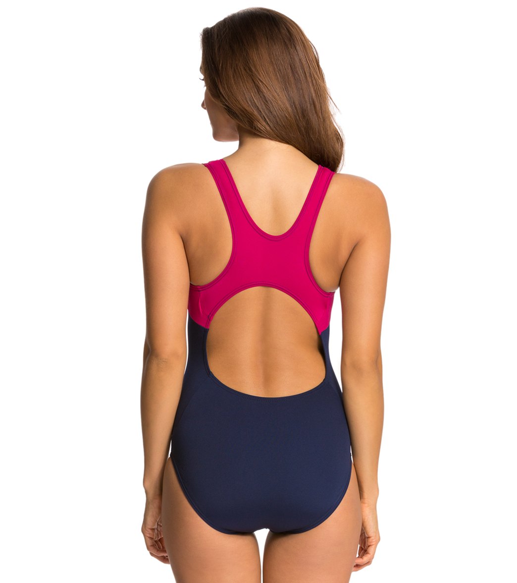 Dolfin Women's Aquashape Color Block Moderate Lap Suit
