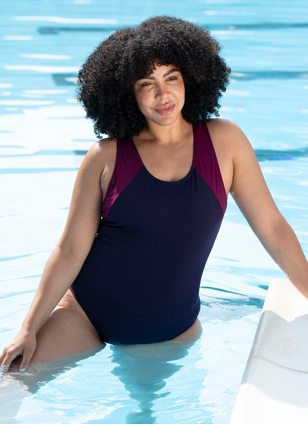 Dolfin Women's Aquashape Color Block Moderate Lap Suit