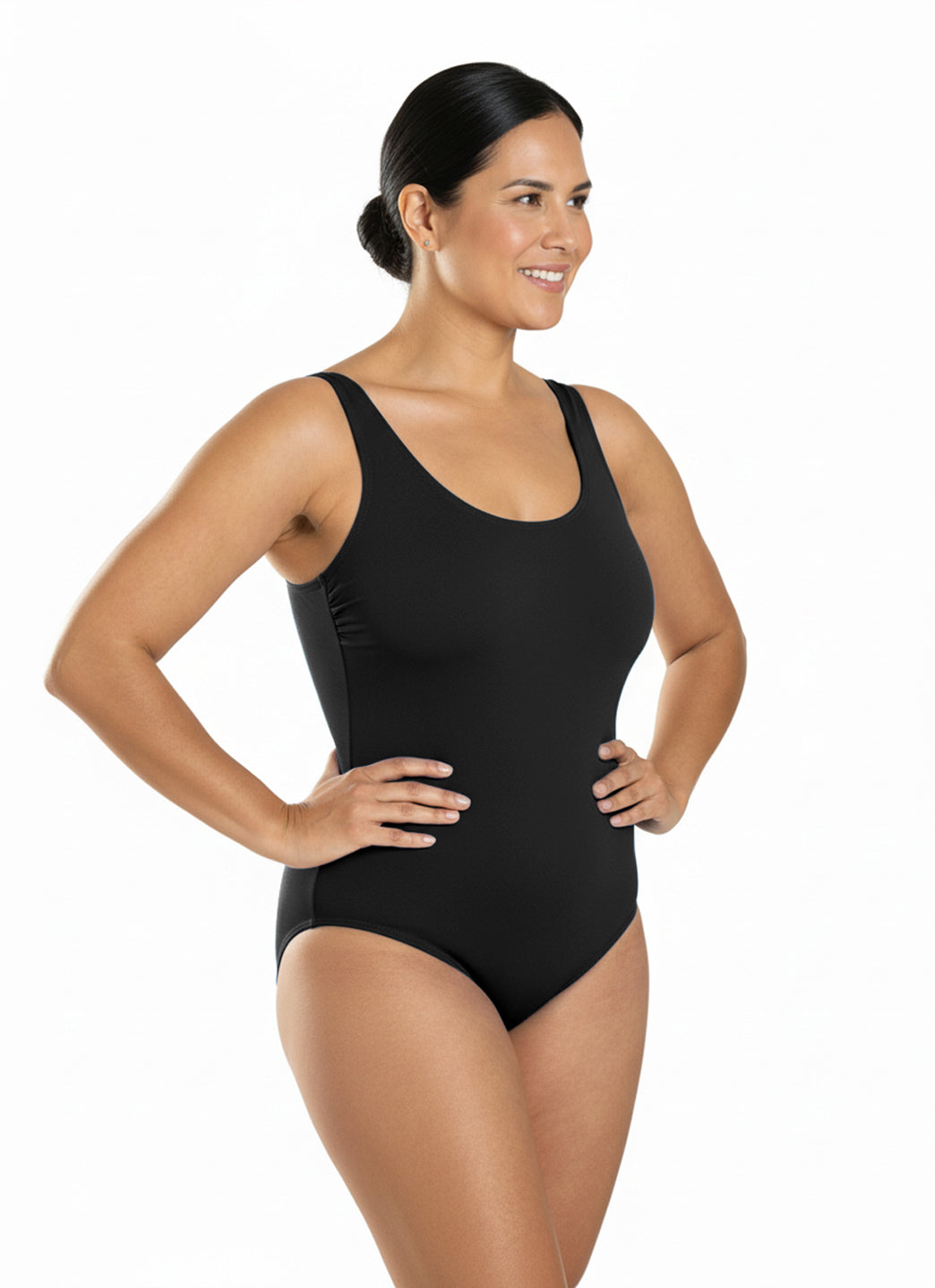 Dolfin Women's Aquashape Solid Moderate Scoop Back One Piece Swimsuit