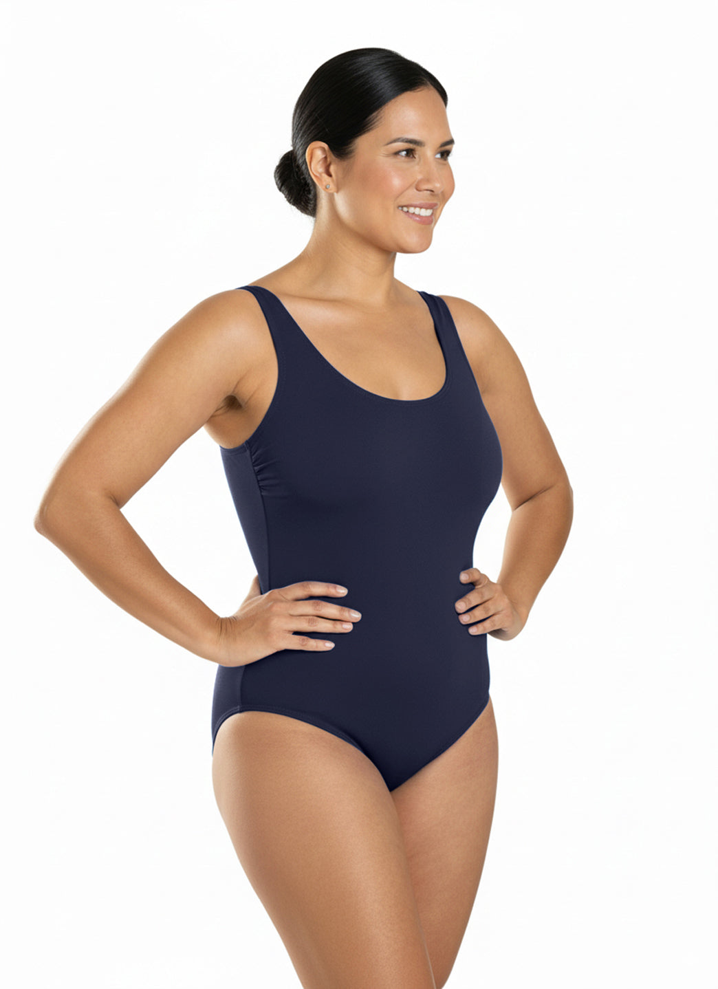 Dolfin Women's Aquashape Solid Moderate Scoop Back One Piece Swimsuit