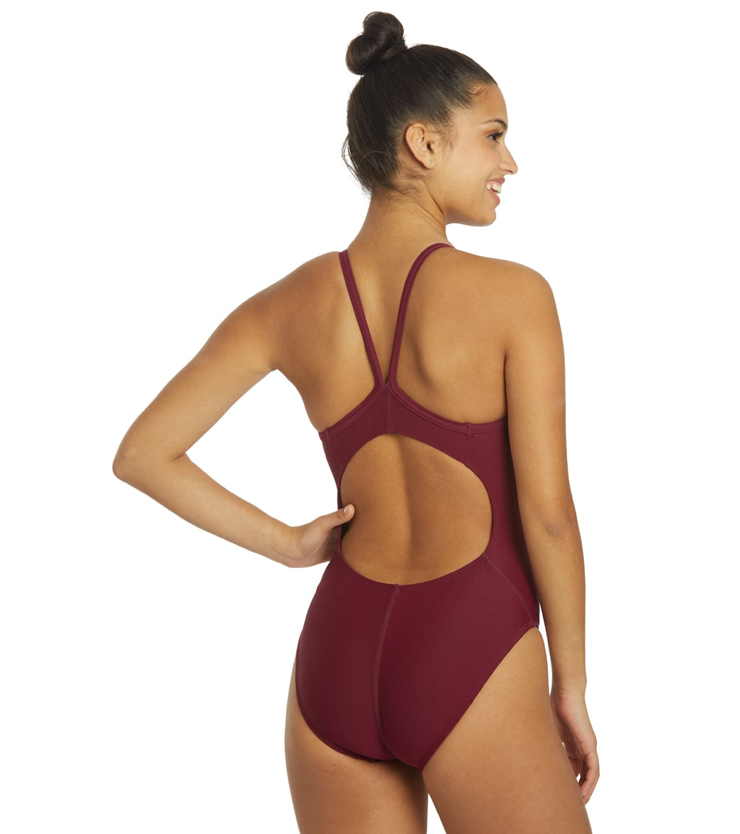 Dolfin Xtra Life Lycra Solid Female V-2 Back One Piece Swimsuit