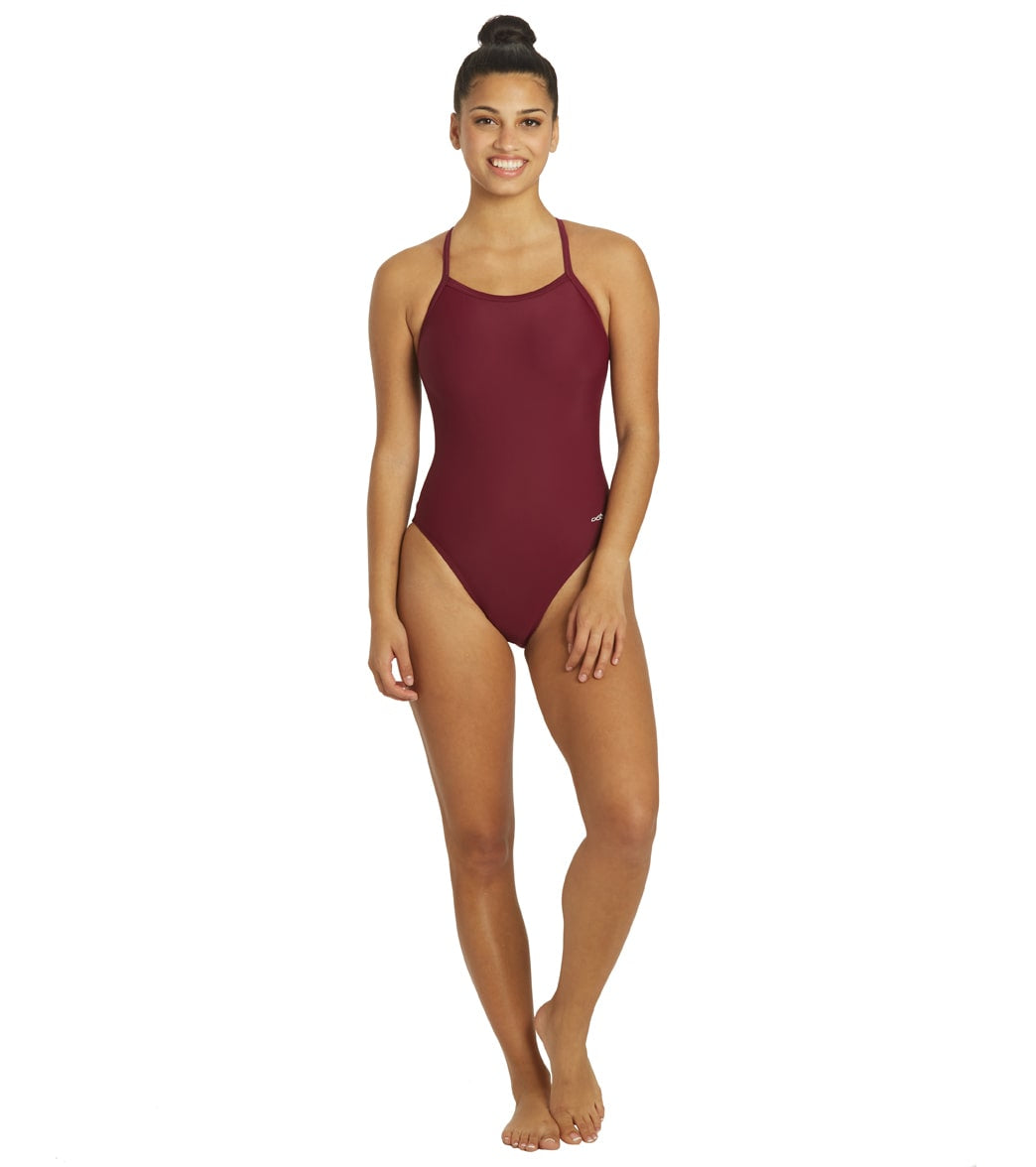 Dolfin Xtra Life Lycra Solid Female V-2 Back One Piece Swimsuit