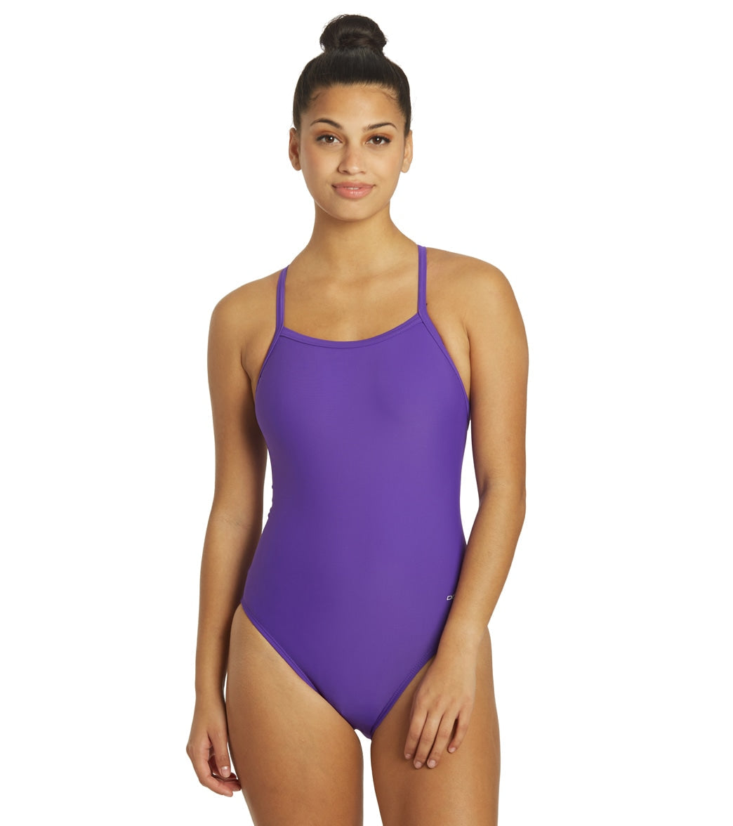 Dolfin Xtra Life Lycra Solid Female V-2 Back One Piece Swimsuit