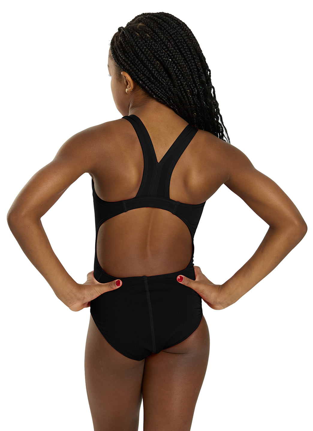 Sporti HydroLast Solid Wide Strap One Piece Swimsuit (22-44)