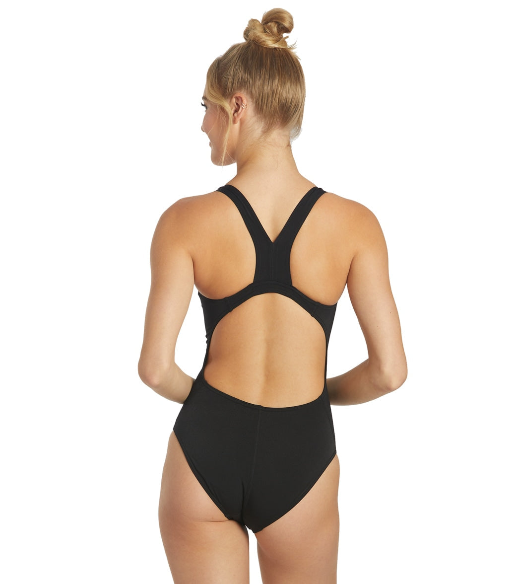 Sporti HydroLast Solid Wide Strap One Piece Swimsuit (22-44)