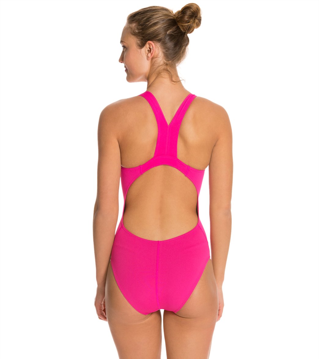 Sporti HydroLast Solid Wide Strap One Piece Swimsuit (22-44)