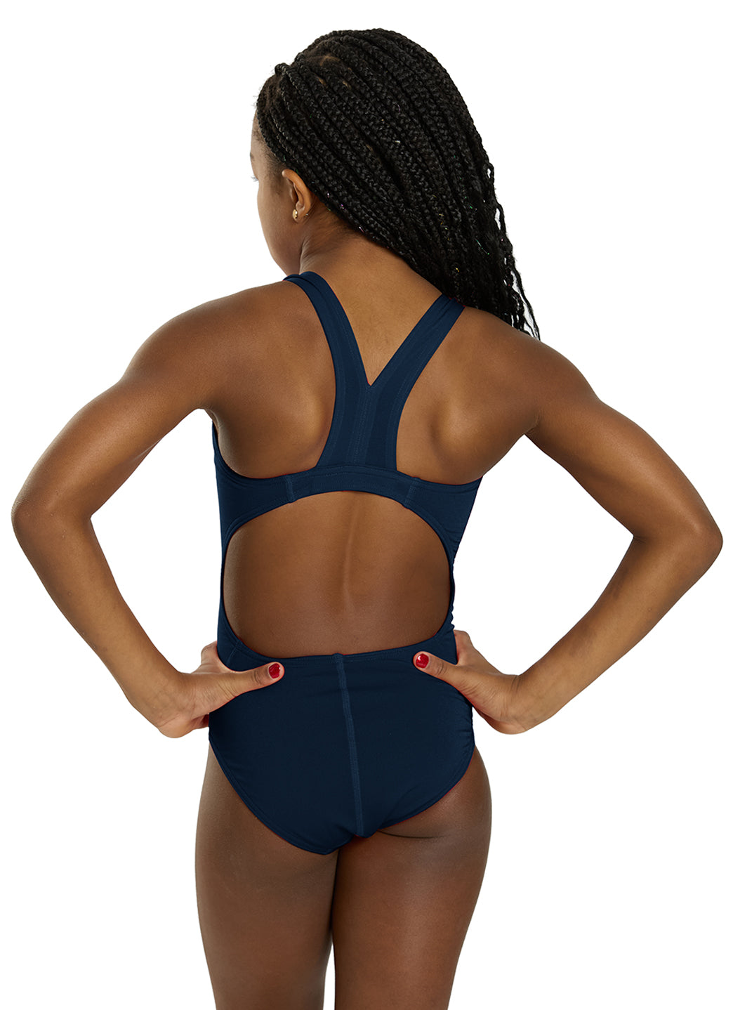 Sporti HydroLast Solid Wide Strap One Piece Swimsuit (22-44)