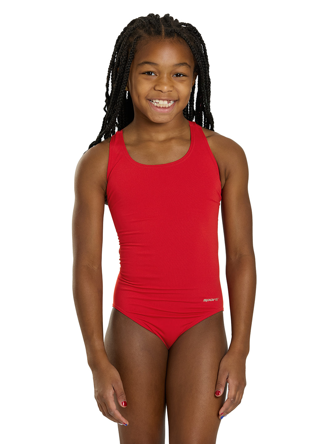 Sporti HydroLast Solid Wide Strap One Piece Swimsuit (22-44)