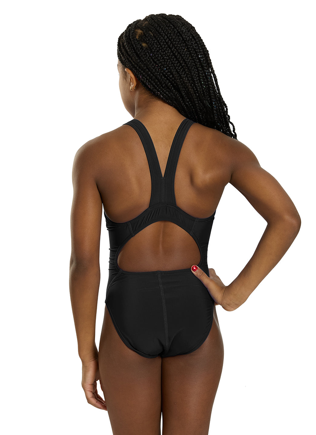 iSwim Essential Solid Wide Strap One Piece Swimsuit (22-44)