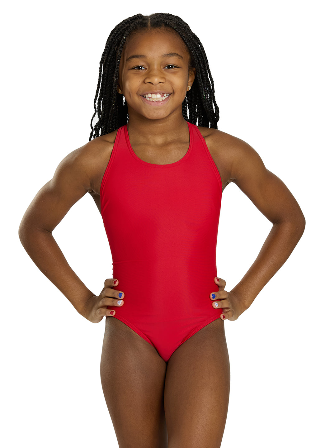 iSwim Essential Solid Wide Strap One Piece Swimsuit (22-44)