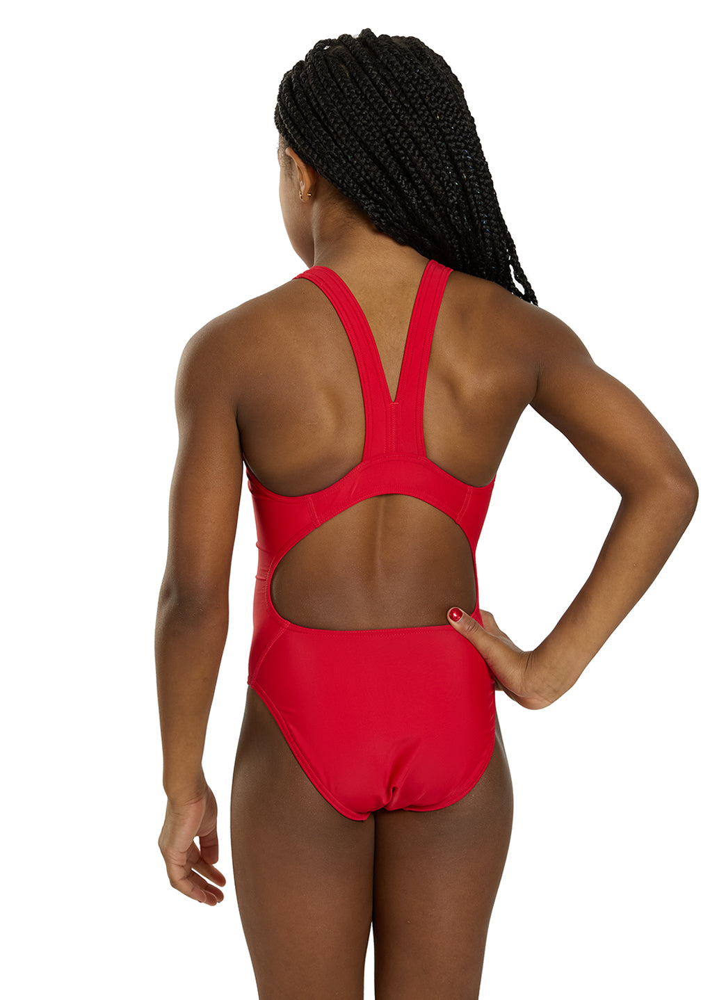 iSwim Essential Solid Wide Strap One Piece Swimsuit (22-44)