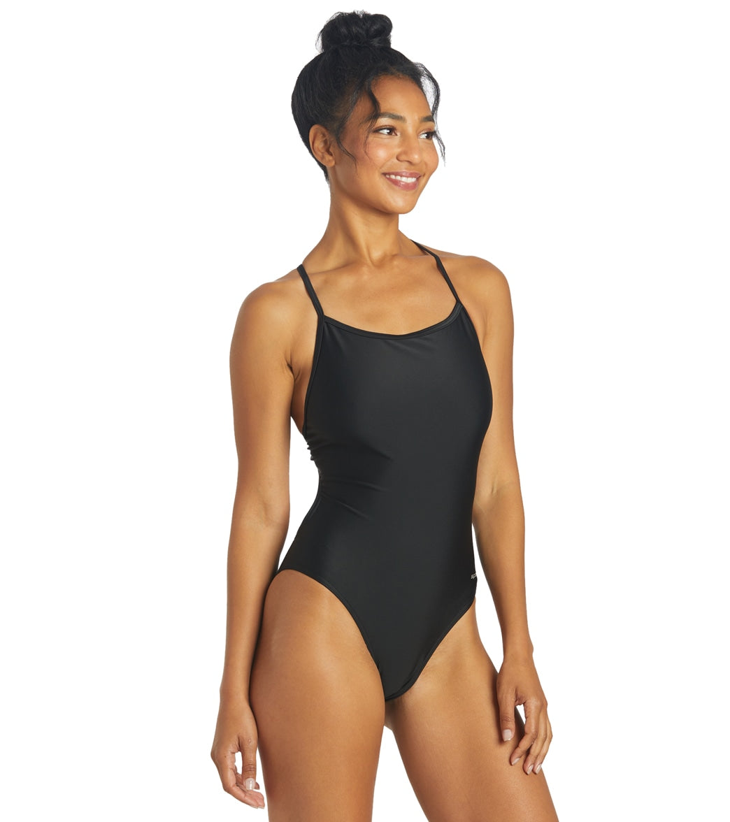 Sporti Tie Back One Piece Swimsuit