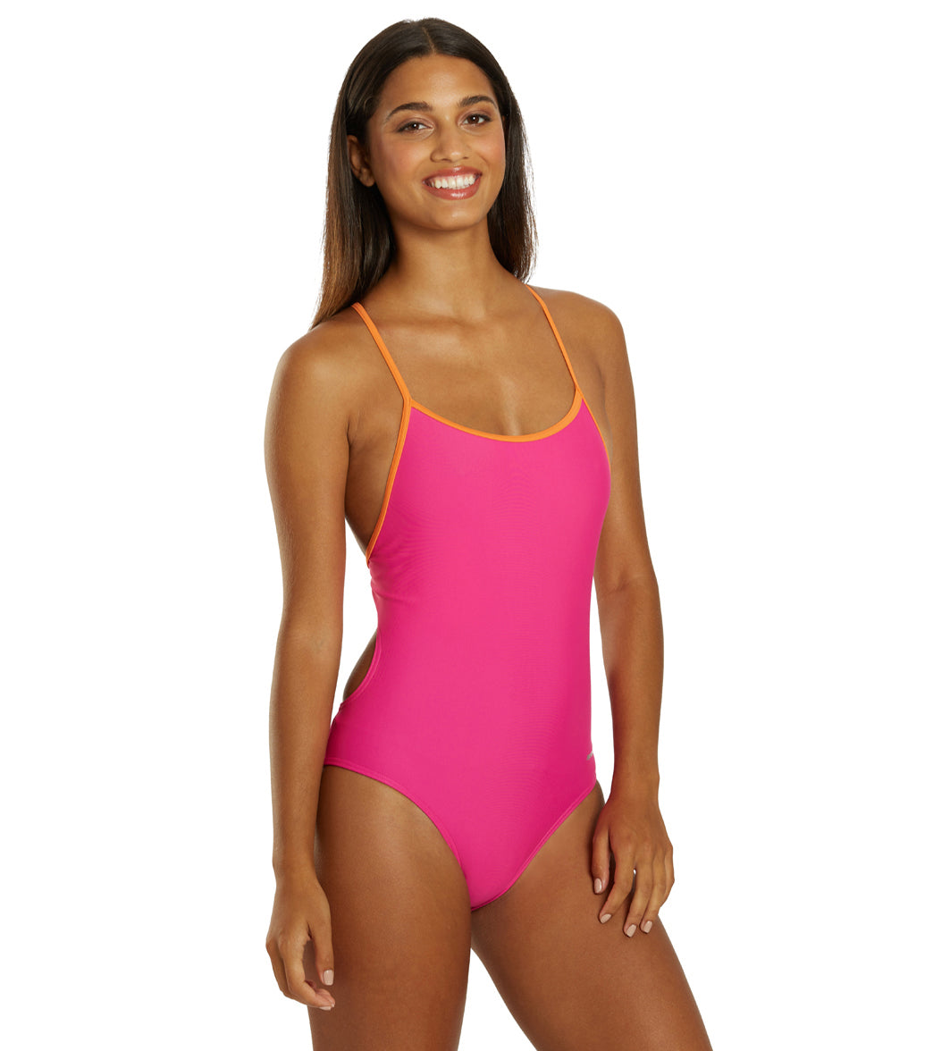 Sporti Tie Back One Piece Swimsuit