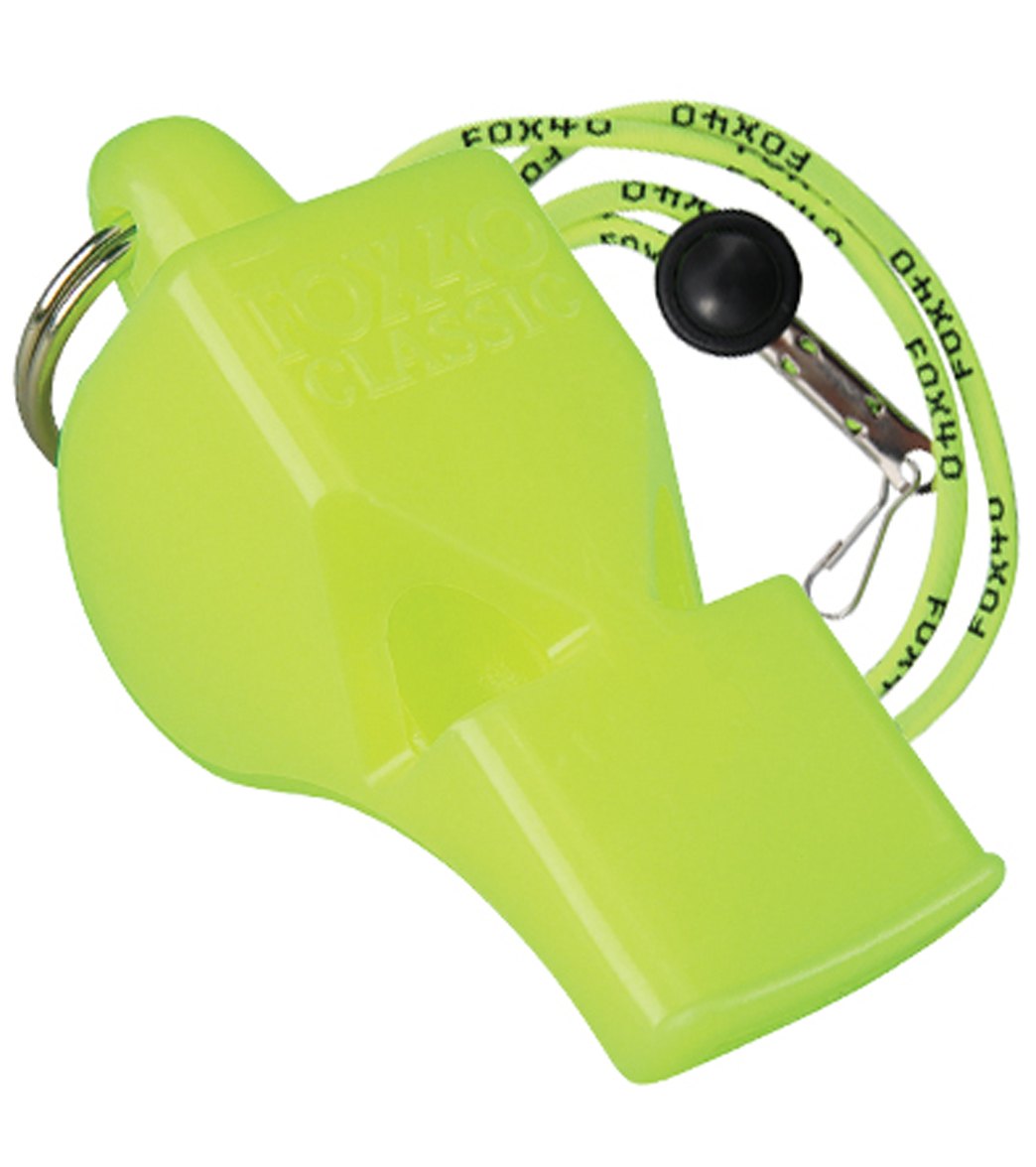 Fox 40 Classic Official Lifeguard Whistle with Breakaway Lanyard