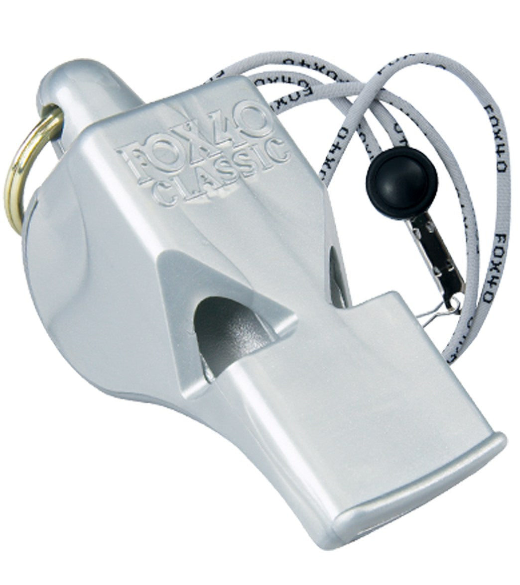Fox 40 Classic Official Lifeguard Whistle with Breakaway Lanyard