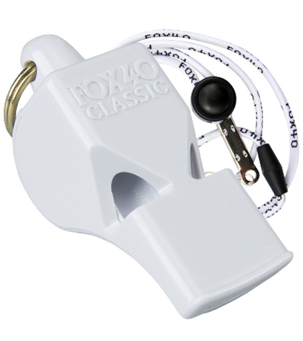 Fox 40 Classic Official Lifeguard Whistle with Breakaway Lanyard