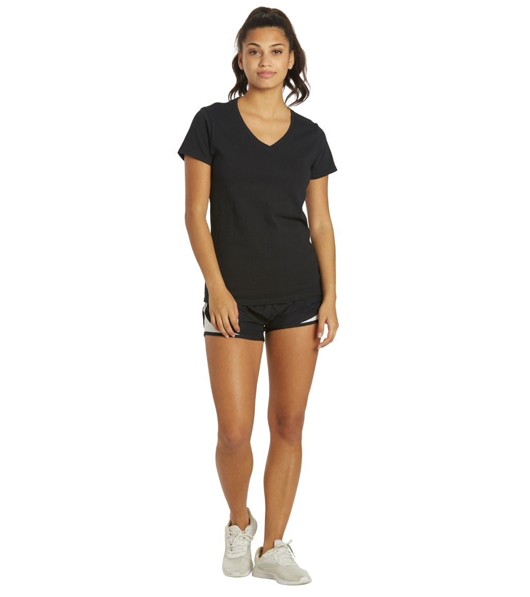 SwimOutlet Women's Cotton V-Neck T-Shirt