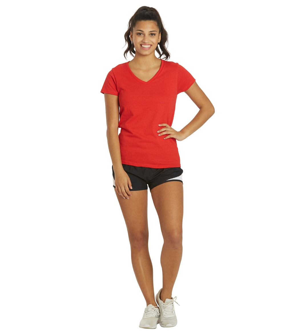 SwimOutlet Women's Cotton V-Neck T-Shirt