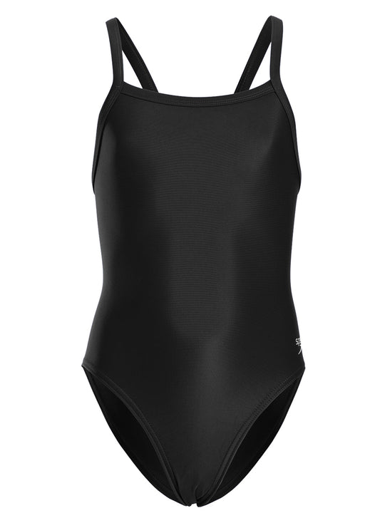 Speedo PowerFLEX Eco Solid Flyback Youth Swimsuit