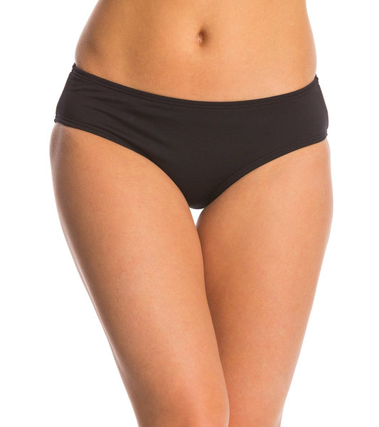 TYR Women's Solid Durafast Elite Mid Rise Bikini Bottom