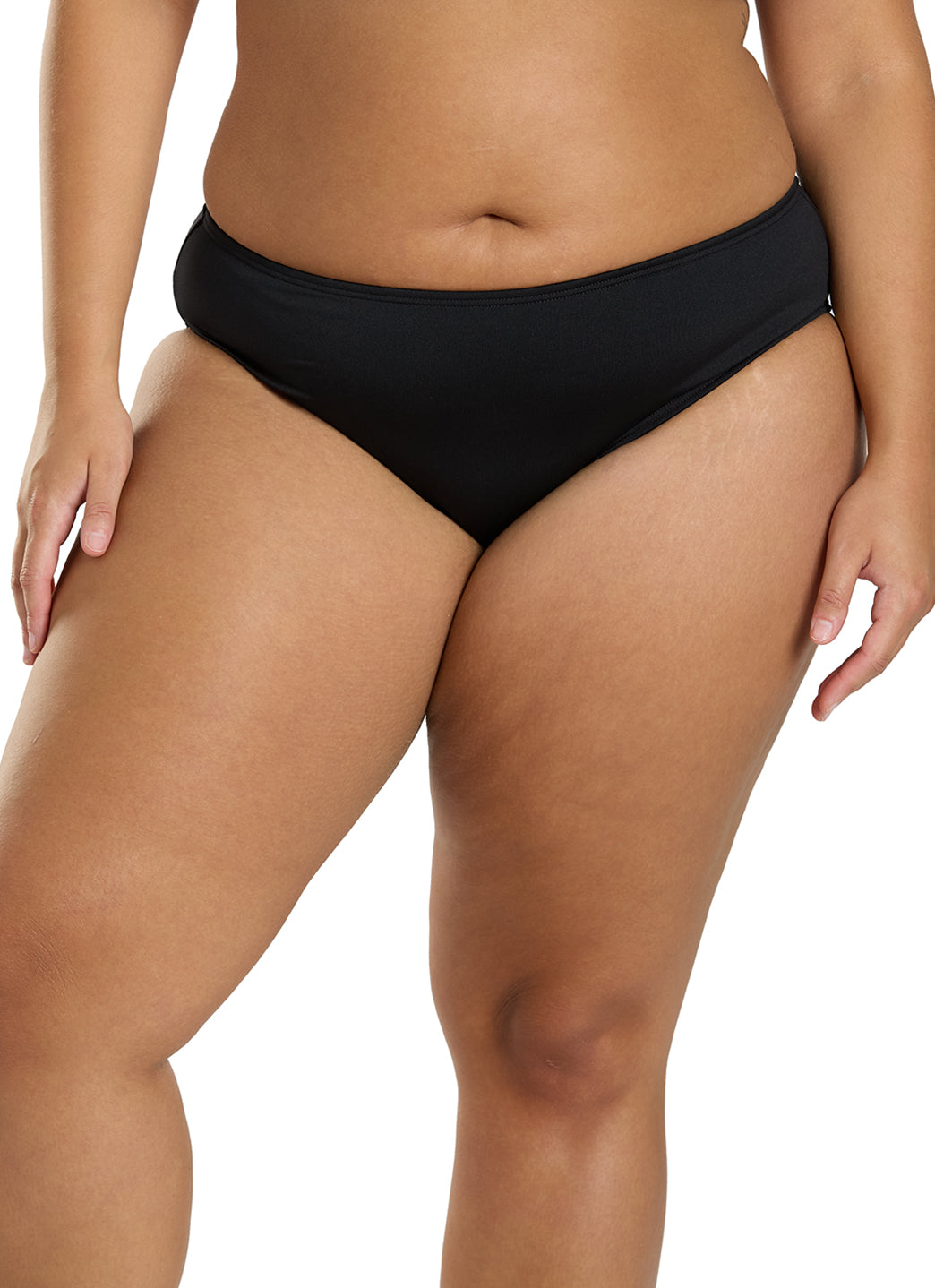 TYR Women's Solid Durafast Elite Mid Rise Bikini Bottom