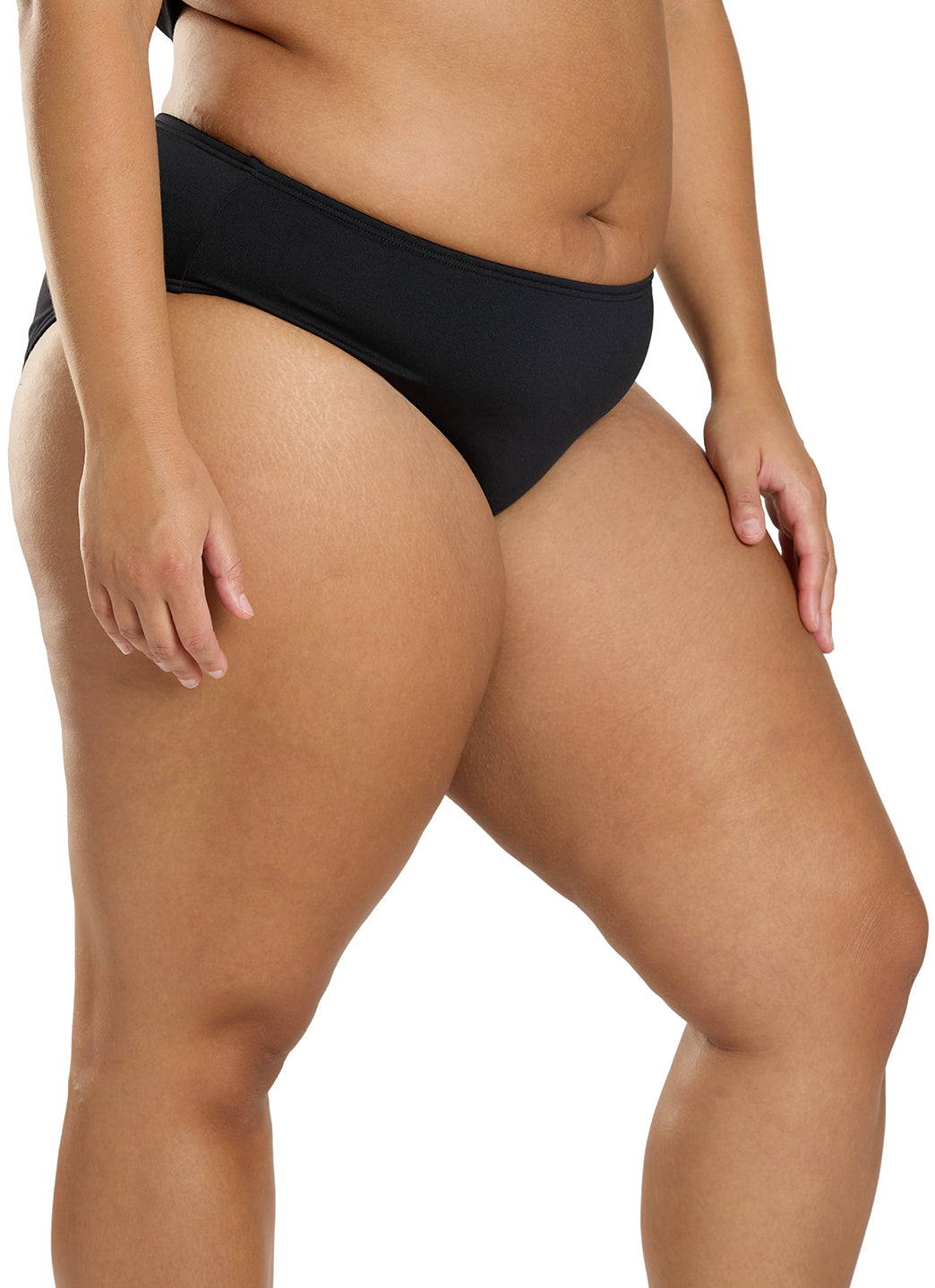 TYR Women's Solid Durafast Elite Mid Rise Bikini Bottom