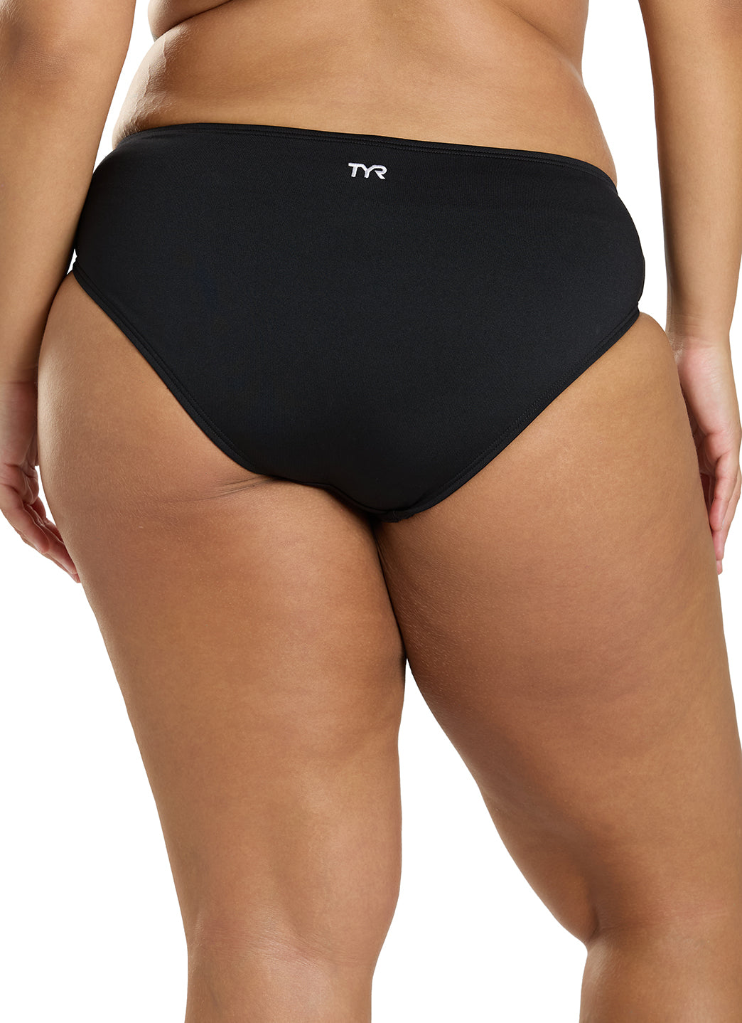 TYR Women's Solid Durafast Elite Mid Rise Bikini Bottom