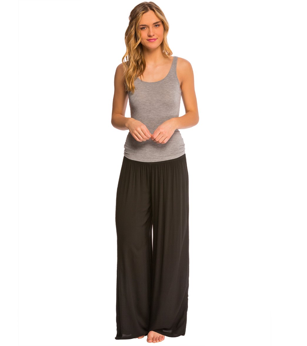 Hard Tail Flat Waist Wide Leg Yoga Pants