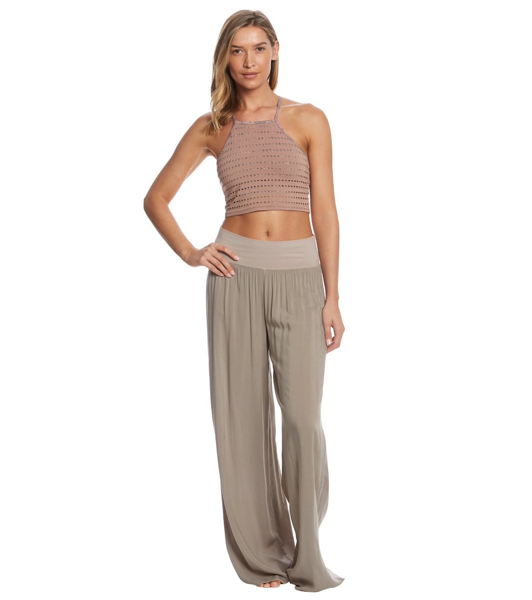 Hard Tail Flat Waist Wide Leg Yoga Pants