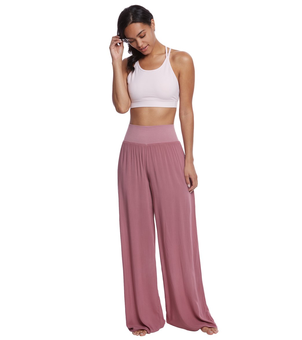 Hard Tail Flat Waist Wide Leg Yoga Pants