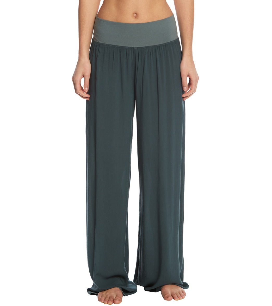 Hard Tail Flat Waist Wide Leg Yoga Pants